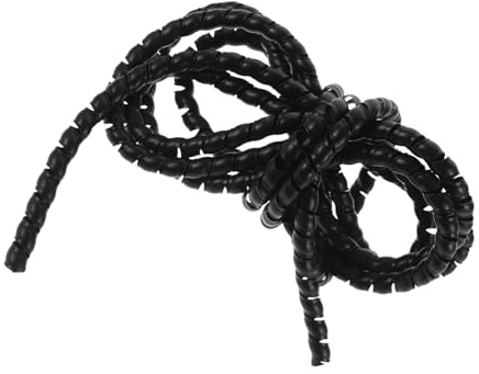 Hemobllo Protezione Cavo Elettrico per Gestione e Avvolgimento Cavi Spirale in Pp Nero, Guaina Isolante Resistente 3 Metri, per Esterni e Biciclette Elettriche