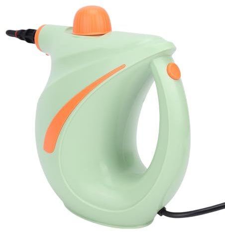 SUPYINI Limpiador a vapor de mano de 1200 W de alta temperatura con depósito de agua de 700 ml y 8 accesorios para la limpieza de muebles de coche en la cocina del hogar (enchufe europeo)