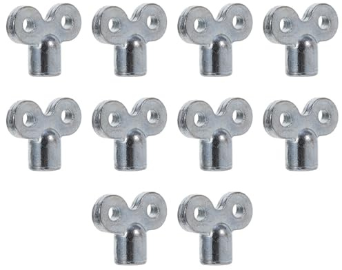 NESTINGHO 10pcs Zinc Alloy Radiator Bleed Wrench Plumbing Valve Keys for Heater Air Bleeding Tool Set