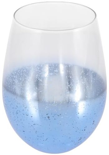 GALPADA Bicchiere da Vino senza Stelo in Vetro Creativo da 550ml, Versatile e Raffinato, per Matrimoni e Feste