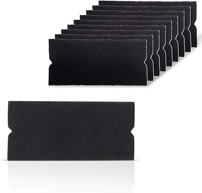 Ehdis 10 Pezzi Feltro per Spatole Professionale, Installazione Tool per Wrapping Pellicola, Pellicola per vetri, Pellicole protettive, Pellicola vetri Auto, Car Wrapping, Nero