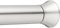 Amazon Basics Barra de Cortina de Ducha con tensión Ajustable, de 137 a 229 cm, Color níquel