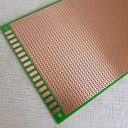 2 st. 100 x 200 mm 10 x 20 cm veroboard stripboard fiberglas FR4 prototype papper PCB kretskort experiment matris kretskort