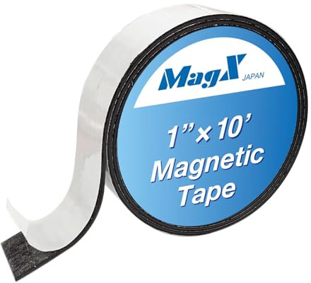 MagX MVAT-1010 Nastro Magnetico, Nero, 25 mm x 3 m