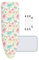 MKMKM Extra Large Ironing Board Cover, 150x60cm, 5mm Extra Thick Pad, Colorful Flower, With 4 Clips