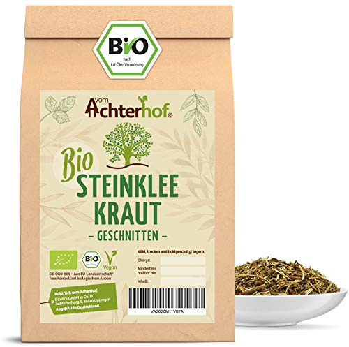 Steinklee-Tee Bio 250g | Steinkleekraut geschnitten und getrocknet | Bio-Qualität | zur Zubereitung eines hochwertigen & natürlichen Tees | vom Achterhof