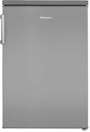 Hisense RL170D4BCE 133L Under Counter Larder Fridge with LED Lighting 56 × 84.5 × 57.5 cm (W×H×D), Stainless steel, Grey