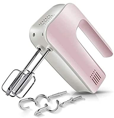 SMSOM Mélangeur électrique à 5 Vitesses de mélange électrique avec Batteur de Batteur de Fouet en Acier Inoxydable, Poids léger Compact 150 Watt Mélangeur Puissant pour la Cuisson et la Cuisson