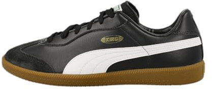 PUMA King 21 It, Soccer Shoe Unisex Adulto, Black White Gum, 41 EU