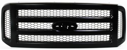Garage-Pro Front Grille Assembly For Ford F-250 Super Duty 2005-2007, F-350 Super Duty, Painted Black FO1200457