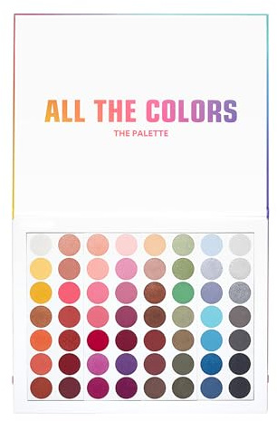 3INA - All the colors palette - Mehrfarbig Lidschatten Palette | Multicolor Lidschattenpalette - 56 langanhaltende Farben - Matt, Glitter & Metallic - Vegan - Cruelty Free