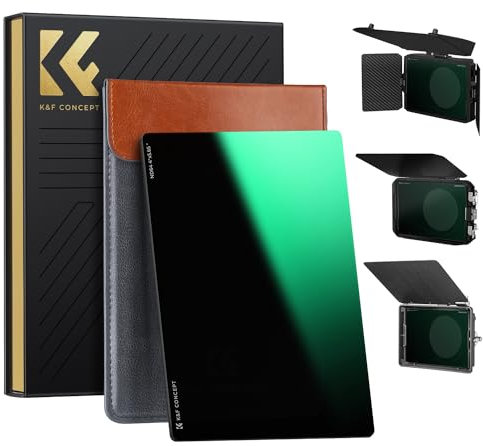 K&F Concept 4 x 5,65 ND64 Filter(6 Blendenstufen),Dicke 4mm Rechteckfilter quadratischer Graufilter für Außenaufnahmen,Kompatibel mit 4 x 5,65 Matte Box System/Filtertabletts
