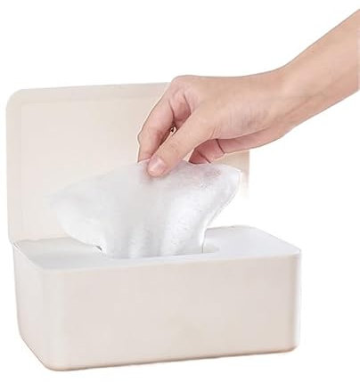 KosmetiktüCher Box Staubdichte Aufbewahrungsbox for nasse Handtücher mit Deckel, Aufbewahrungsbox for Haushaltstücher Taschentuchbox