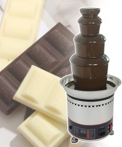 MáQuina De Fuente De Chocolate Para Fiesta, Fuente De Chocolate Caliente De Acero Inoxidable De 4 Niveles, Fuente De Cascada De Chocolate, Para Fiesta De CumpleañOs De Empresa De Bodas