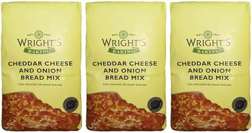 Wright's Baking Cheddar Cheese & Onion Bread Mix 500g (Pack of 3) - Alpine Heights
