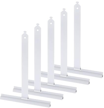 QUARKZMAN 5 muelles de suspensión para persiana maxi, aluminio, recubierto de plástico, blanco, muelle de montaje para colgar láminas de persiana, motor de persiana, perfiles de persiana
