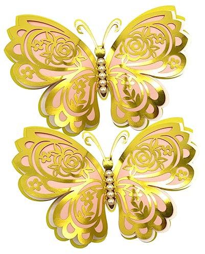 PRETYZOOM 3 Sätze Realistische Simulation Schmetterling Wandaufkleber Schmetterling Aufkleber Wanddekorationen Für Wohnzimmer 2 Stück * 3