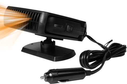 Pumwoy Riscaldatore per Auto 12V 200W, Sbrinatore Parabrezza Auto 2 in 1 rRiscaldamento/Rraffreddamento, Stufetta per Auto Rotazione di 360 Gradi, Auto Riscaldamento Sbrinatore Parabrezza