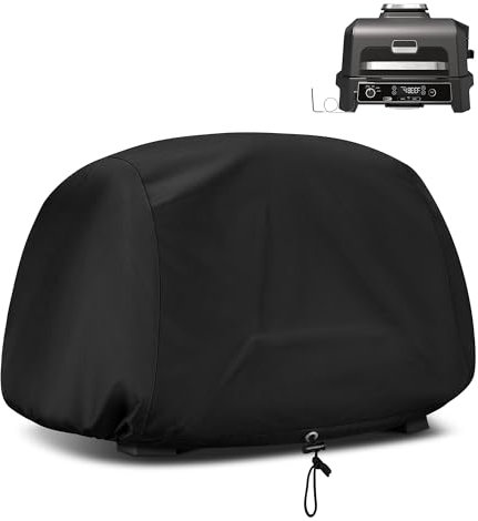 Unicook Grillabdeckung Wetterfest für Ninja Woodfire OG800 OG900 Series, Grill Abdeckhaube Wasserdicht für Elektrogrill Tischgrill, Klein Außengrill Abdeckung Abdeckplane Schutzhülle Outdoor Küche