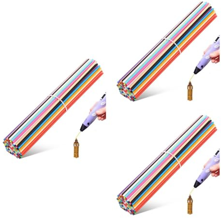 iplusmile 3D-Druckstift Filament Nachfüllung 110 Stück Farbiges 3D-Doodle Filament Für Kreatives Drucken Mit Konsistentem Durchmesser Und Glattem Finish