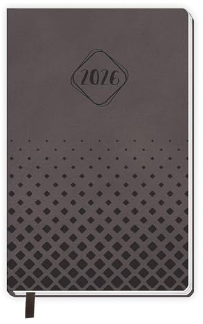 Trötsch Taschenkalender A6 Soft Touch Anthrazit 2026: Soft Touch Terminkalender