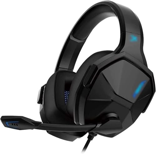 LAEROGIT Casque de Jeu USB avec 3,5 mm, Casque avec Micro antibruit for Ordinateur PC Gamer