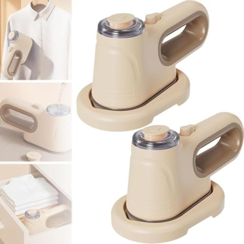 AOBUJDUB Ferro da Stiro Portatile da Viaggio Senza Filo, Ferro da Stiro Portatile da Sarta Riscaldamento Rapido di 30s, Manico Ergonomico Macchina da Stiro Viaggio per Casa e Viaggi(2pcs)