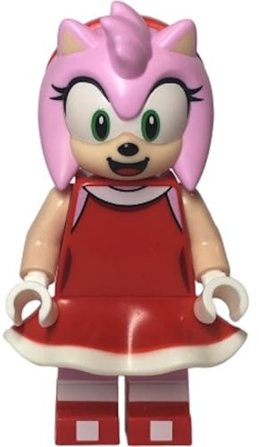LEGO Sonic the Hedgehog Amy Rose Minifigure, Red Dress, Set 76998