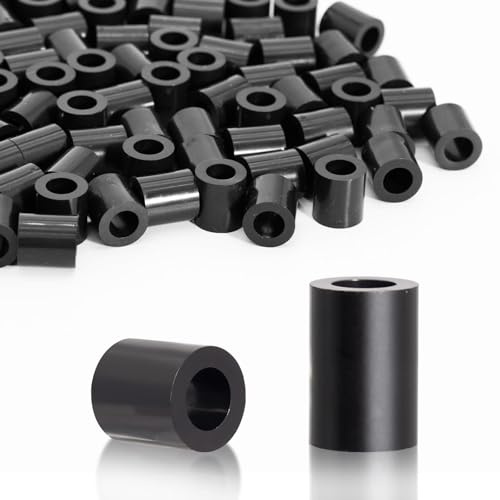 KINETOX 100 Pièces Rondelles d'espacement Rondes en ABS Entretoises Plastique Isolantes Rondelle Plastique M8 pour vis M8 14x15mm pour Circuit Imprimé | Isolation électrique
