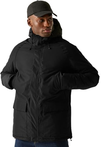Regatta Savon herrjacka, Svart, XL stor
