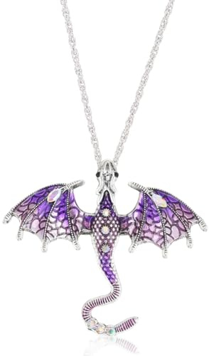 QYEHF Sword dragon Collier, Style vintage, Collier pour homme Madame avec pendentif Dragon avec épée,Pendentif fantaisie mode pour femmes filles Charms Cadeaux, anniversaire, enseignant