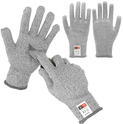 BLNC Guantes resistentes a cortes, guantes de protección para niños niñas jardín de infancia trabajos manuales al aire libre