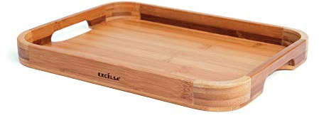 Excelsa Eco Living Vassoio da Portata in bambù, Bamboo, Naturale, 30x23x2.8 cm