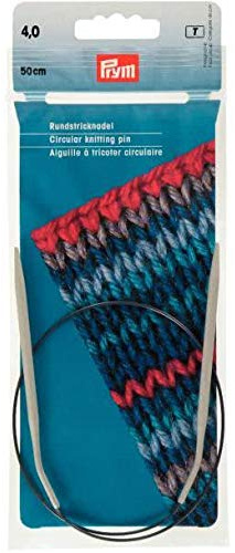Prym 211261 Rundstricknadeln ALU 50 cm 4,00 mm grau