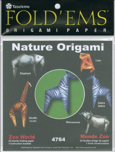 Yasutomo Fold 'EMS Origami Paper 6x6 24/Pkg-Zoo World