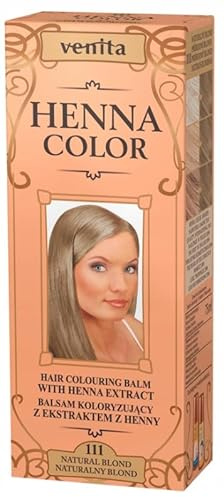 Henna Color 111 Natural Rubia Bálsamo Capilar Tinte Para Cabello Efecto De Color Tinte De Pelo Natural Gallina Eco