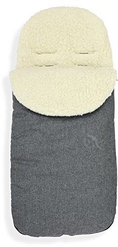 Universal Baby Stroller cosytoes Liner Buggy Premium Padded Footmuff (Wool) (Grey Melange)