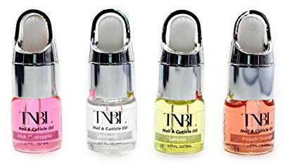 TNBL Nail & Cuticle Oil Dropper Deeply Hydrating & Nourishing Cuticle Conditioner Oil, Non-Greasy Formula and Leaves No Sticky Residue (5ml x 4pcs)