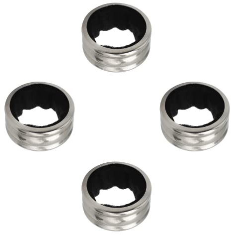 Tropfring Edelstahl Weinring, 4 Stück Tropfenfänger für Weinflasche Flaschen, Flanell Tropfring Weinzubehör, Weinring Wiederverwendbar, Auslaufsicher Weinausgießer