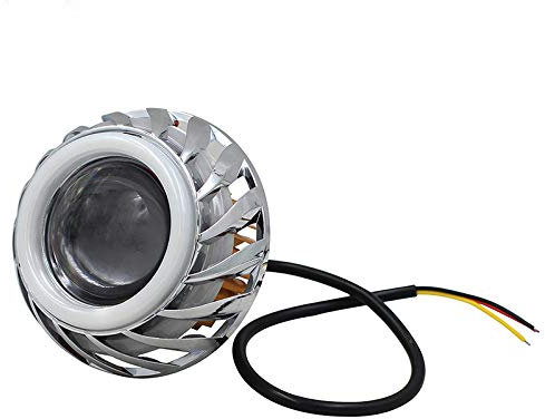 Riloer LED Angel Eye Fari Universali Motociclette Motorcycle ATV Scooter DRL Driving Fari fendinebbia