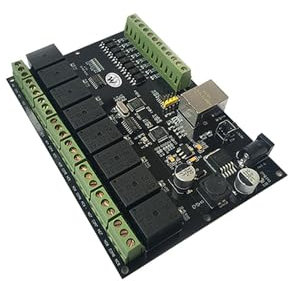 Wireless Relay Module, DC 9-24V 8 Channel Wireless Smart Switch Module, Remote Control Switch for Smart Home Smoke Alarm