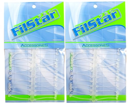 PRO FILSTAR 48 Stück Karpfenfischer-Haar-Riggs - Karpfenhaken-Rig | Boilie-Stopper - Karpfen Haken Haar-Rigs - Angelhaken Boillies Stopper - Benutzen Ködernadel - Method Feeder Zubehör