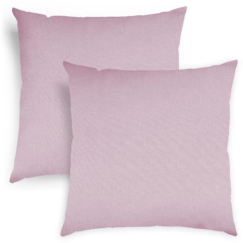 sleepling 2er Set Sofakissen 40x40 cm, Kissen, Altrosa | Zier aus robustem Polsterstoff , 40 x 40 cm, Deko für Sofa, Couch , Polster, Made in EU, 2 Stück
