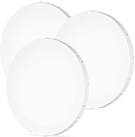 SEWACC 3stücke Runde Maltafeln Zum Bemalen Praktische Leinwand Für Malerei Ölmaltafeln Für Anfänger Und Künstler Malzubehör Mit Haltbarem Leinwandmaterial