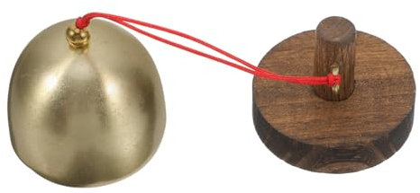 HOLIDYOYO Antique Style Door Opening Bell Wooden Door Chime for Business Home Entry Outdoor Wall Hanging Bell