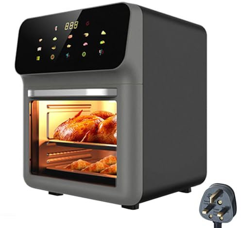 Gziztx 16L Air Fryer Oven with 15 Presets, View Window & Auto Shutoff, Oil-Free Healthy Cooking for Family, Bake, Roast, Dehydrator