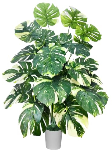Natligard Kunstpflanze Künstliche Pflanzen, 101 cm hoch, 24 Blätter, künstliche Monstera deliciosa im Topf, Monstera，Kunstpflanzen Groß, geeignet für die Wohnzimmer Badezimm er Schlafzimmer Dko