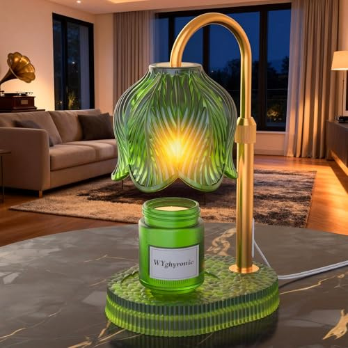 Flower Candle Warmer Lamp, Timer & 4-Level Dimmer, Adjustable Height
