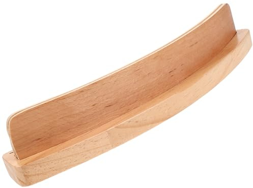 NESTINGHO Spielkartenhalter Holz Gebogen 35,5x5,5x6,5cm Spielkartenständer Spielkartenablage mit Extra Breiten Racks für Spiele und Kartenspiele