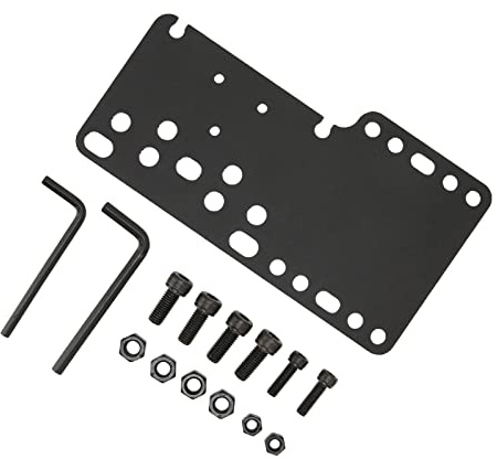Placa de Montaje de Freno de Mano USB Universal Soporte Fuerte de Acero Inoxidable para Juegos de Carreras T500 T300 Negro para FANATECOSW